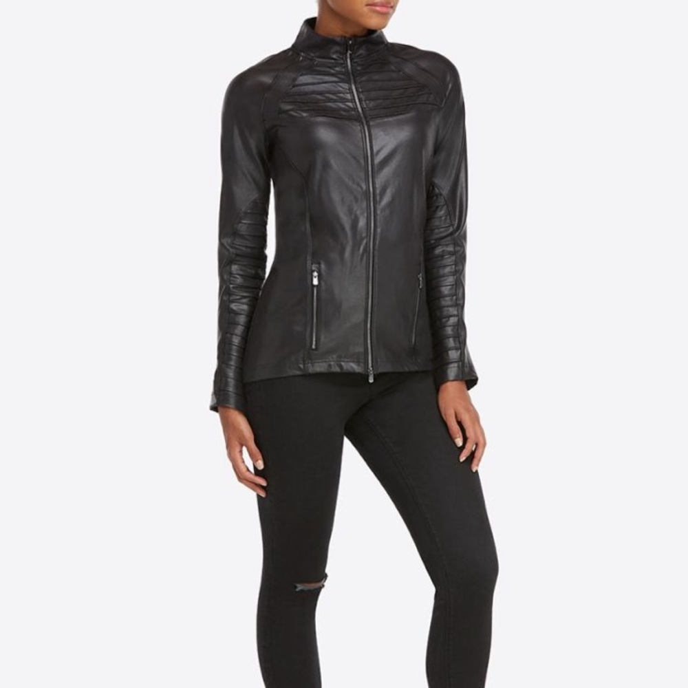 Spanx - Athleisure Faux leather Moto Jacket